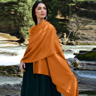Sunset Yellow Pashmina Shawl
