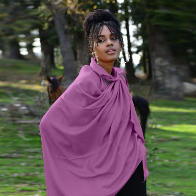 Orchid Pink Pashmina Shawl