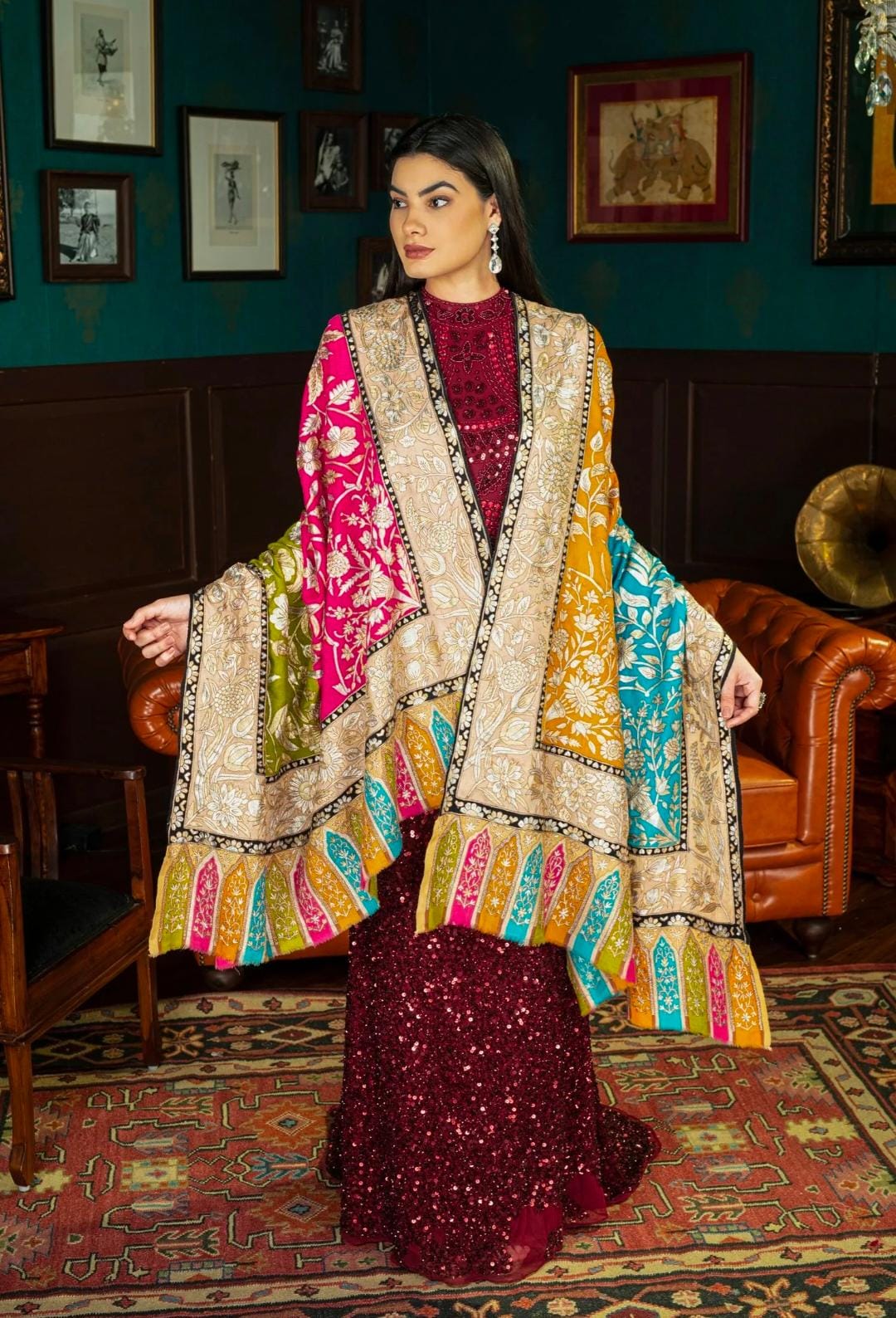 Pashmina/Rawsilk shawl